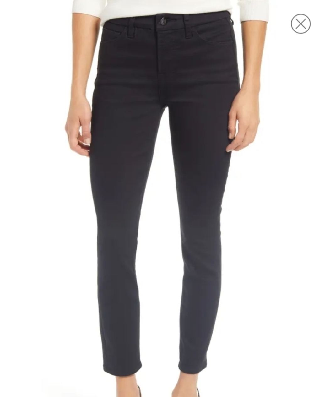 ✅ NWOT Jen 7 By 7FAM Dark Grey Skinny Jeans Hi Rise